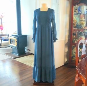 Orange creek cottage core style maxi dress